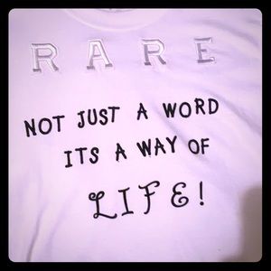 White RARE t shirt
